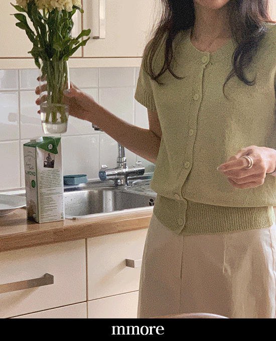 [30%세일][mmore] paper raglan botton knit cardigan