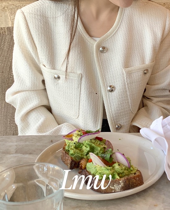 [11주년세일][l.m.w] once lace tweed (jk)