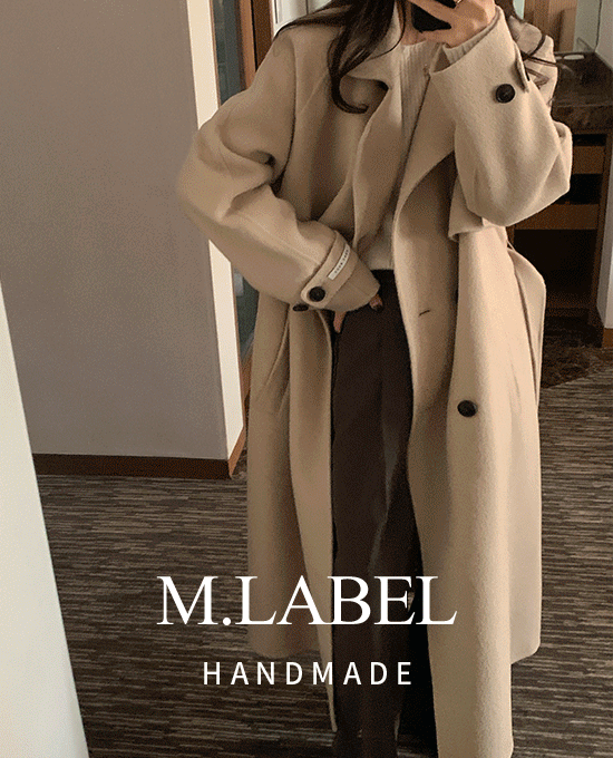 [hand made / wool 90%][M.LABEL] 메인 트렌치 (coat)* 베스트 상품 재진행 크림베이지 단독주문시 당일발송