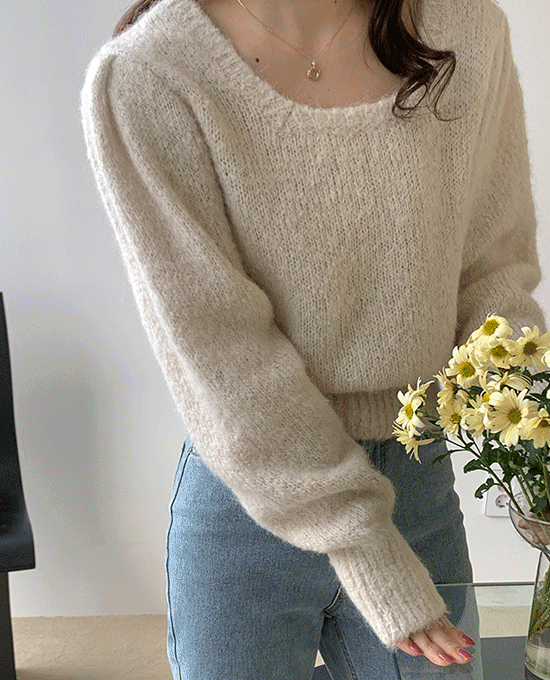 미닛 퍼프 스퀘어 (knit)(알파카88%)*뉴 컬러 추가 ♡