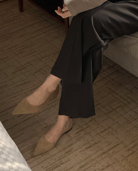 린 스틸레토 플랫 (shoes)(1cm)