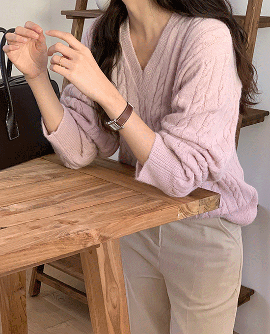 릴리아 케이블 (knit)(알파카40%)