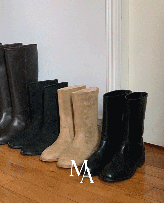 [M.LABEL] merry middle boots (shoes)(4cm)블랙(스웨이드)=225,230,235/ 블랙-240,245,255샌드베이지(스웨이드)-240,245 단독주문시 당일발송