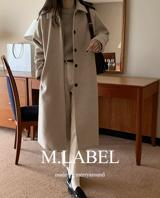 [M.LABEL] 뉴 메리 싱글 (coat)(울90%)* 베스트 상품 재진행오트밀 단독주문시 당일발송