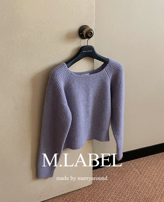 [M.LABEL] 웬디 알파카 스판 유넥 (knit)(알파카7%)(울5%)*주문 폭주! 라벤더/크림 구매 시 2월 9일부터 입고되어 순차 발송됩니다 : )