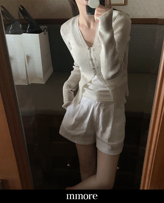 [신상할인][mmore] summer golji v-neck linen cardigan(linen13%)